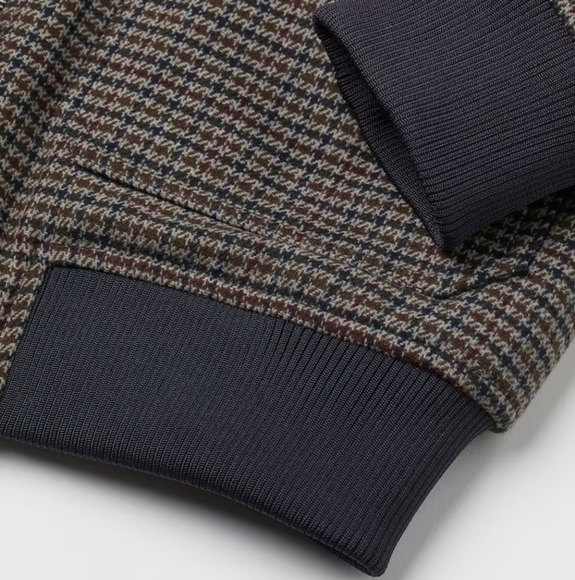 H&M Wool-blend Jacket Brown/checked. Size S - Picture 5 of 7